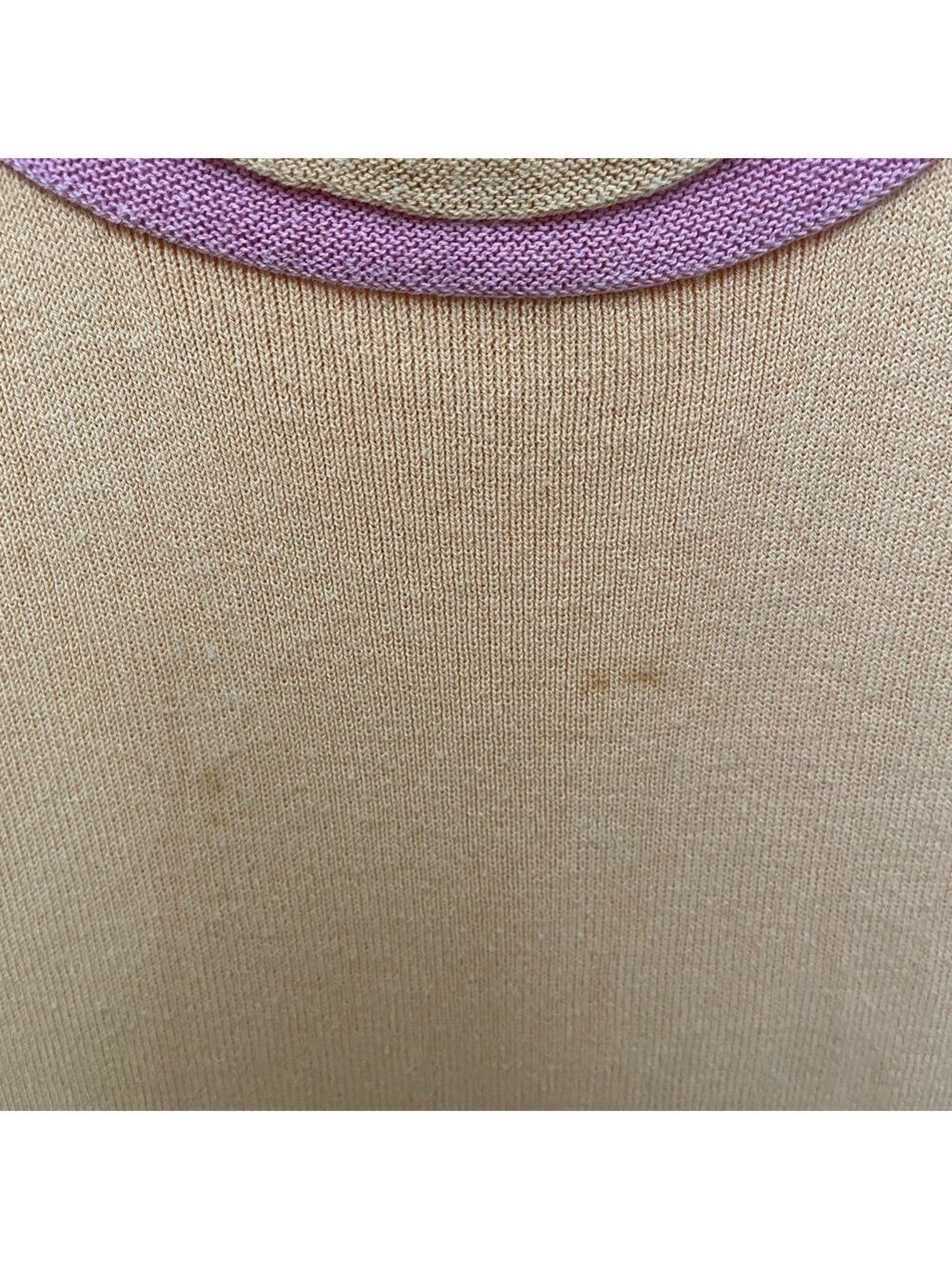 Sigrid Olsen Short Sleeve Top Peach & Pink Size SP Vintage Y2K - Picture 8 of 12